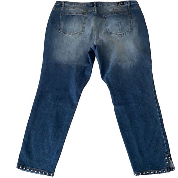 ✨3xHP✨Earl Jean Studded-Pocket Skinny Ankle Jeans✨ - Picture 3 of 4